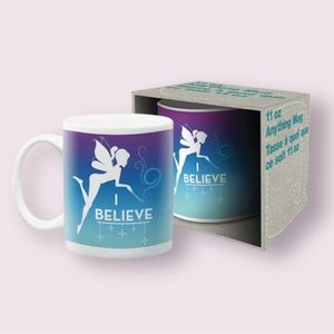 I BELIEVE Fairies Tinkerbell Mug Pixies Peter Pan Disney Fairy Tale